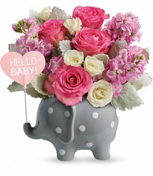 Hello Sweet Baby - Pink from Schultz Florists, flower delivery in Chicago